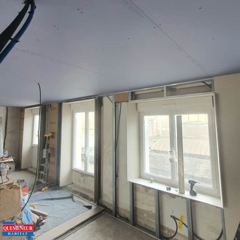 AMENAGEMENT INTERIEUR D'UN APPATEMENT PLACO ISOLATION AMELIORATION THERMIQUE RUE DE SIAM BREST (3)