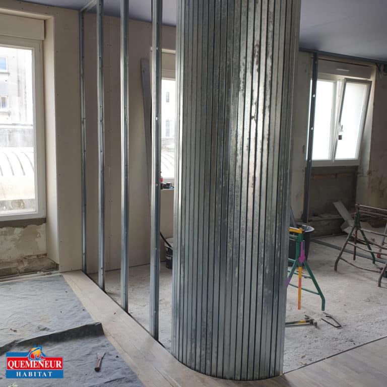 AMENAGEMENT INTERIEUR D'UN APPATEMENT PLACO ISOLATION AMELIORATION THERMIQUE RUE DE SIAM BREST (7)
