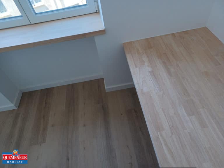 REAMENAGEMENT INTERIEUR D'UN APPARTEMENT AVEC MENUISERIE INTERIEURE PLACO ET PEINTURE A BREST (10)