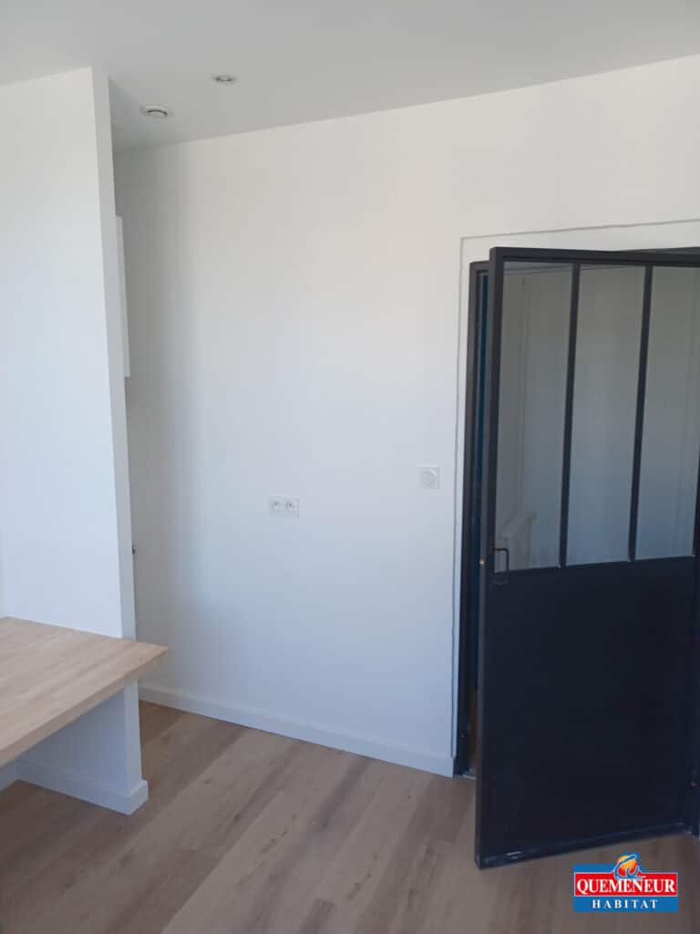 REAMENAGEMENT INTERIEUR D'UN APPARTEMENT AVEC MENUISERIE INTERIEURE PLACO ET PEINTURE A BREST