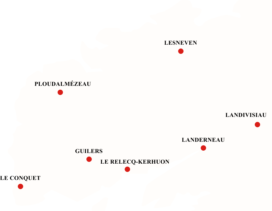 carte - Brest Le Conquet